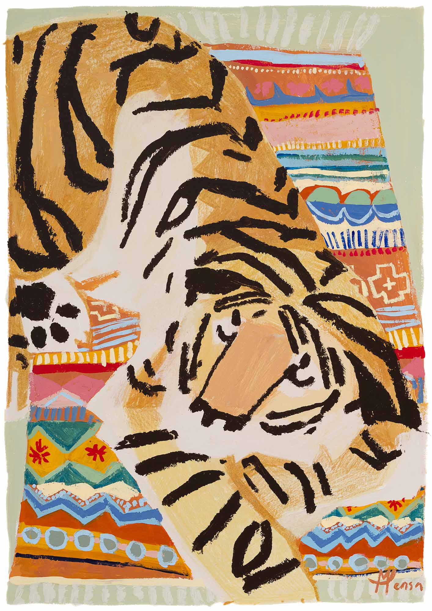 "Frazada Textile Tiger"