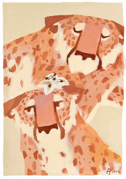 "Pastel Duo Cheetahs”