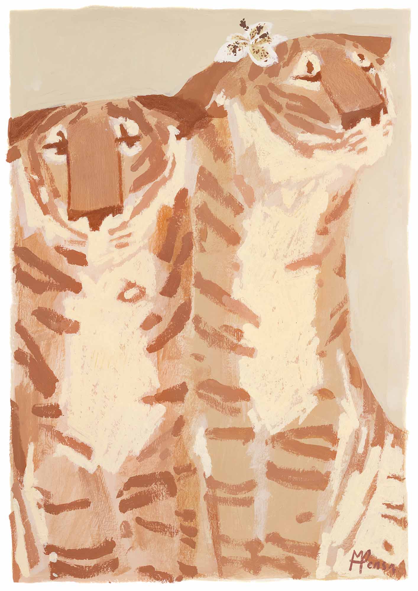 "Pastel Duo Tigers ”
